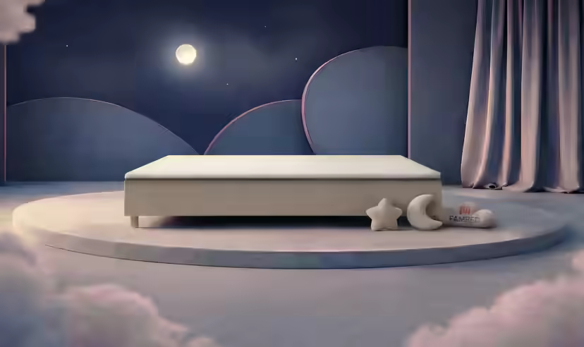 FAMBED family bed in beige, 290 × 210 cm, without headboard