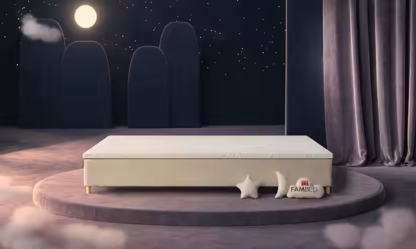 FAMBED family bed in beige, 330 × 210 cm, without headboard