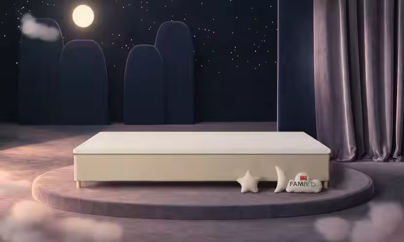FAMBED family bed in beige, 350 × 200 cm, without headboard