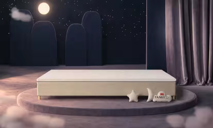 FAMBED family bed in beige, 360 × 200 cm, without headboard