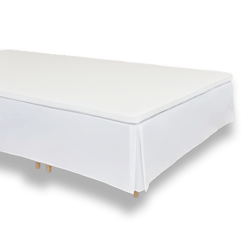 FAMBED bed skirt Emperor (200 × 200 cm) · 60 cm · Straight · White
