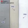 Fambed textile for extra large sheets and bedskirts for family bed white beige grey
